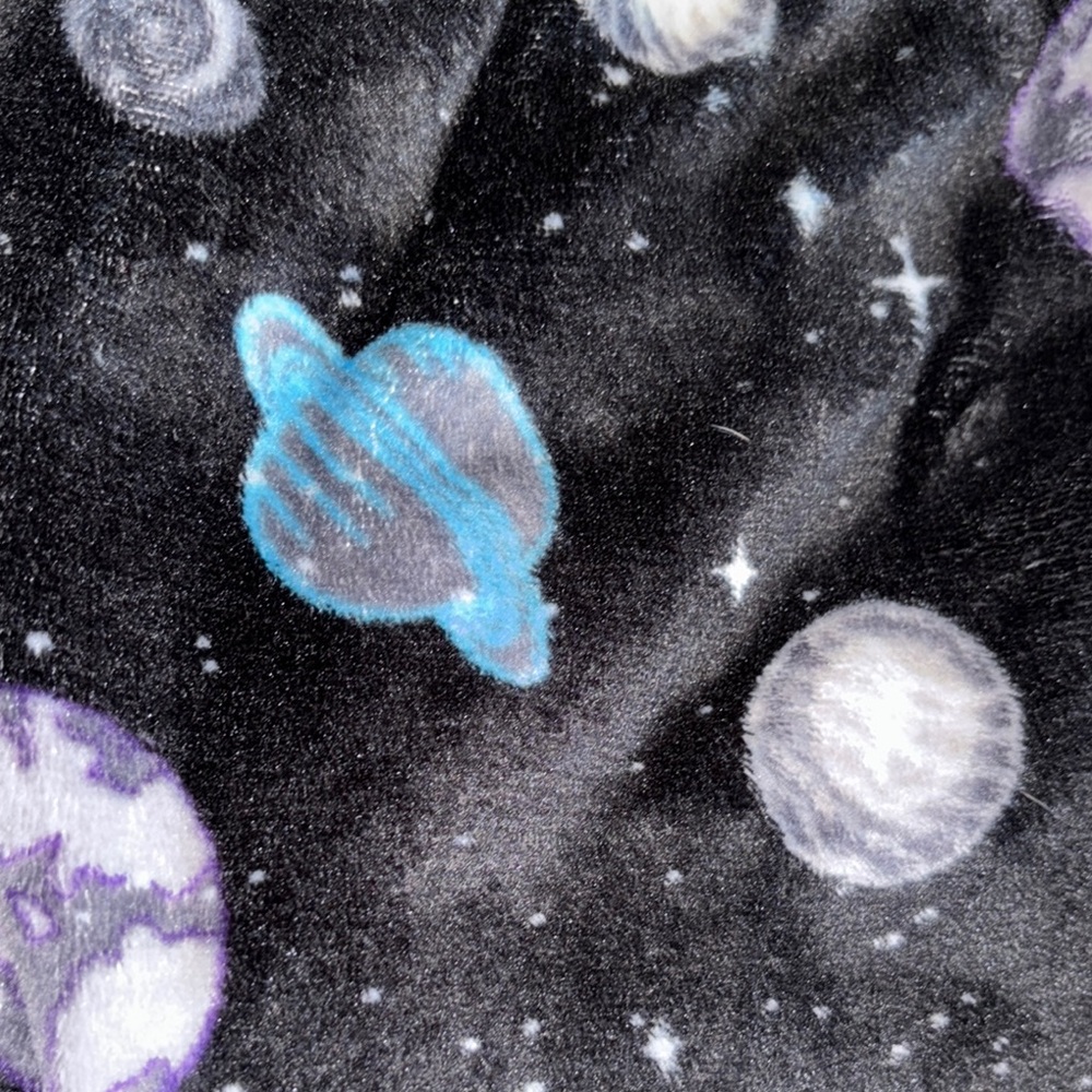 Boys Black Space-Themed Pajama Pants - Picture 6 of 6